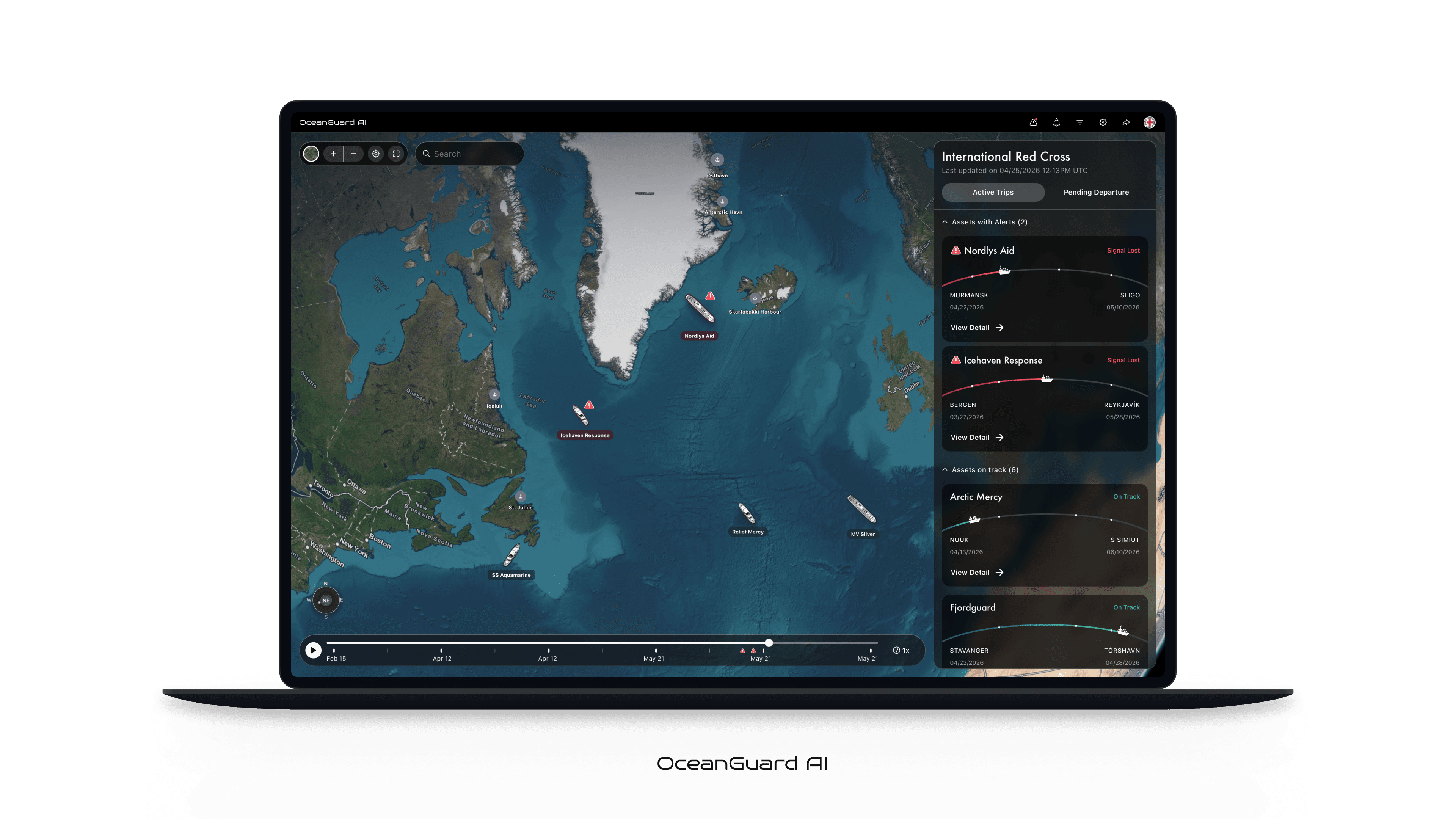 OceanGuard unified fleet command interface